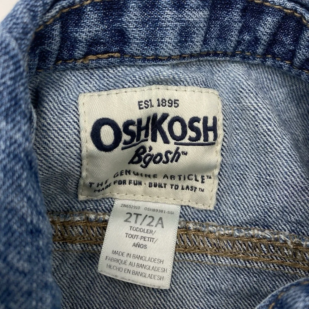 Oshkosh B'Gosh Toddler Girl Jean Jacket‎ Medium Wash 2T